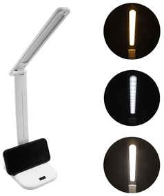 Φωτιστικό Γραφείου LED Dimmable με Περιστρεφόμενο Βραχίονα 180° και 3 Λειτουργίες και Βάση Κινητού 8001