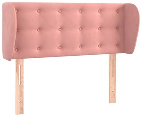 vidaXL Κεφαλάρι με Πτερύγια Ροζ 83x23x78/88 εκ. Βελούδινο