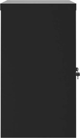 vidaXL Αρχειοθήκη Μαύρη 90 x 40 x 70 εκ. από Ατσάλι