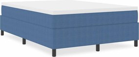 vidaXL Κρεβάτι πλατφόρμα Μπλε 160 x 200 cm ύφασμα