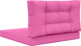 vidaXL Μαξιλάρι Καναπέ Εξωτερικού Χώρου 2 pcs Ροζ Πολυεστέρας