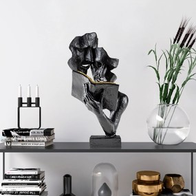 Διακοσμητικό Χώρου Μαύρο LECTEUR 15x20x36