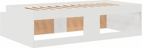 vidaXL Σκελετός Κρεβατιού Λευκό 70 x 190 cm Επεξεργασμένο ξύλο