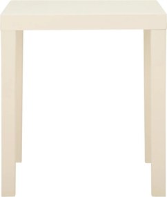 vidaXL Τραπέζι Κήπου Λευκό 79 x 65 x 72 εκ. Πλαστικό
