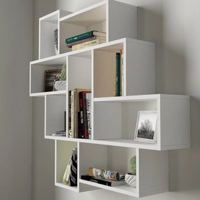 Ράφι Τοίχου Λευκό LEMA 115.5x15x103.5