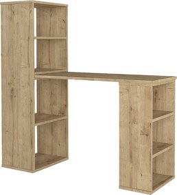 Γραφείο εργασίας πολυμορφικό Last Megapap χρώμα sapphire oak 119x44,7x123εκ.