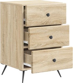 vidaXL Κομοδίνο Sonoma Δρυς 43 x 41 x 66,5 εκ. Επεξεργασμένο Ξύλο