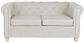 Καναπές DKD Home Decor 151 x 82 x 70 cm Φυσικό Ξύλο Καφέ Κρεμ Vintage
