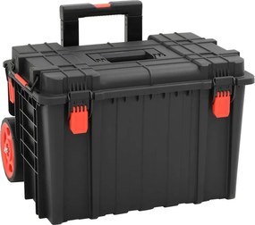 vidaXL Θήκη Πτήσης Φορητή Μαύρη 56,5x45,5x48 εκ. από Πολυπροπυλένιο