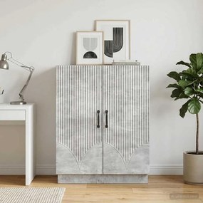 vidaXL Πλαϊνό γραφείο Γκρι Σκυροδέματος 66 x 34,5 x 87 εκ.