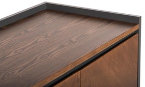 ΜΠΟΥΦΕΣ BEEN  MDF ΣΕ ΣΚΟΥΡΟ ΓΚΡΙ &amp; ΚΑΡΥΔΙ ΚΑΠΛΑΜΑ 170x43x83Υεκ.