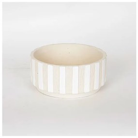 Κασπώ Τσιμέντο Μπεζ Άσπρο 20x20x9cm 752-18030 Estheti-752-18030-Μπεζ 752-18030
