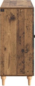 vidaXL Πλαϊνό γραφείο Παλαιωμένο ξύλο 89 x 34,5 x 80 εκ