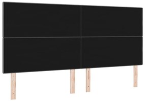 vidaXL Κεφαλάρι με κεφαλάρι Σκούρο γκρι 200 cm ύφασμα
