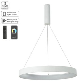 Φωτιστικό Οροφής LED Dimmable Smart WiFi Homelighting Amaya 77-8141 White