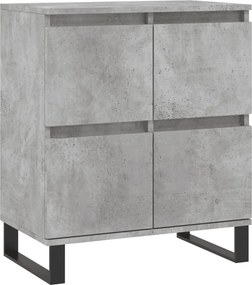 vidaXL Ντουλάπι Γκρι Σκυροδέματος 60x35x70 εκ. Επεξεργασμένο Ξύλο