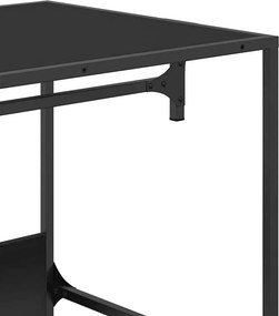 vidaXL Ντουλάπα Μαύρη 90 x 50 x 180 εκ. από Επεξ. Ξύλο