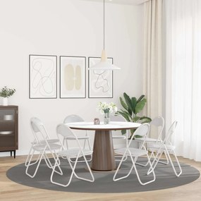 vidaXL Πτυσσόμενη Καρέκλα 8 pcs Λευκός 48 x 43,5 x 81 εκ.