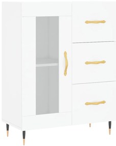 vidaXL Ντουλάπι Λευκό 69,5x34x180 εκ. από Επεξεργασμένο Ξύλο