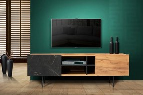 Έπιπλο TV One,180x45x56, Χρώμα Whiskey με Λάβα, Μελαμίνη / Μέταλλο