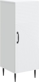 vidaXL Πλαϊνό γραφείο Λευκό 33 x 34,5 x 89,5 εκ Επεξεργασμένο Ξύλο