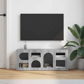 vidaXL Ντουλάπι TV ELST 100 x 35 x 40 εκ Γκρίζο Σονομα