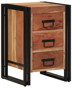 vidaXL Κομοδίνο 40x40x59 εκ Μασίφ ξύλο ακακίας