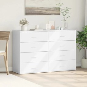 vidaXL Βοηθητικά Ντουλάπια 2 τεμ. Λευκή 60 x 39 x 80 εκ. Επεξεργ. Ξύλο