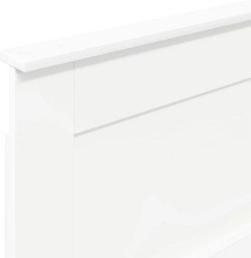 vidaXL Κεφαλάρι με κεφαλάρι Λευκό 80 cm Επεξεργασμένο ξύλο