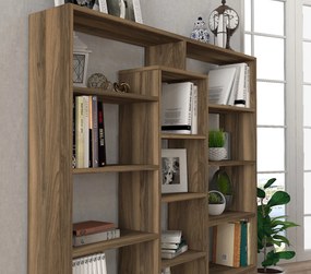 Βιβλιοθήκη Καρυδιά AMPLE 125x22x135,7