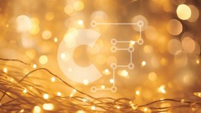 Intra Συλλεκτικό Ξύλινο Παζλ Plywood 4mm - Αιθέρια και ονειρικά χρυσά φώτα φόντο Σε Ξύλινο Κουτί - Διαστάσεις Puzzle: 10x10 cm – 25 κομμάτια