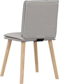 vidaXL Καρέκλες τραπεζαρίας 4 τεμ Cloud Grey Fabric