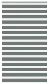 vidaXL Ζέβρα τυφλή Σκούρο Γκρι Πλάτος υφάσματος 115,9 εκ. Πολυεστέρας