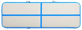 vidaXL Στρώμα Ενόργανης Φουσκωτό Μπλε 500 x 100 x 15 εκ. PVC με Τρόμπα