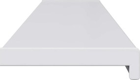 vidaXL Σαβανωτό Παραθύρου Λευκό 140 x 25 x 4,5 εκ PVC