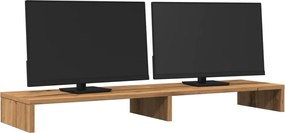 vidaXL Βάση Οθόνης Αρτισιανή Δρυς 100x27x10 εκ. από Επεξ. Ξύλο