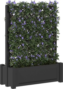 vidaXL Μεγάλη Γλάστρα με Δίχτυ Ανθρακί 99,5 x 43 x 133,5 PP