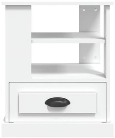 vidaXL Βοηθητικό Τραπέζι Λευκό 50 x 50 x 60 εκ. από Επεξεργασμένο Ξύλο