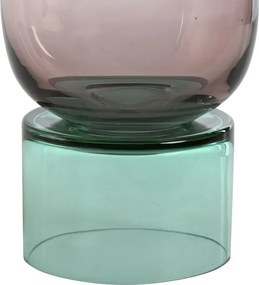 Βάζο Home ESPRIT Δίχρωμα Κρυστάλλινο 15 x 15 x 32 cm