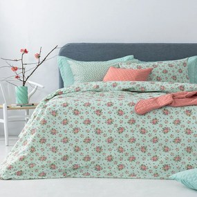 Μαξιλαροθήκες FL6273 (Σετ 2τμχ) Mint-Pink Palamaiki 51x72 100% Βαμβάκι