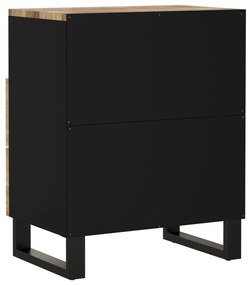 vidaXL Κομοδίνο 50x33x62 εκ. Μασίφ Ξύλο Μάνγκο &amp; Επεξεργασμένο Ξύλο