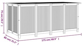 ΜΠΑΟΥΛΟ ΑΠΟΘΗΚΕΥΣΗΣ ΚΗΠΟΥ 175X80X75 ΕΚ. ΑΠΟ ΜΑΣΙΦ ΞΥΛΟ ΑΚΑΚΙΑΣ 319708