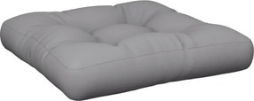 vidaXL Μαξιλάρι Παλέτας Γκρι 58 x 58 x 10 εκ. από Ύφασμα