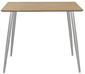 Τραπέζι Cuba pakoworld MDF sonoma-λευκό 70x70x75εκ