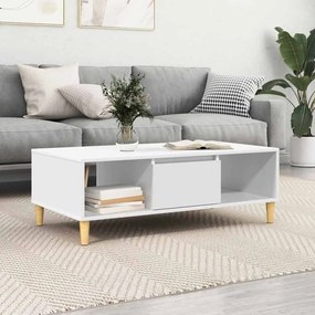 vidaXL Τραπεζάκι σαλονιού Λευκό 102 x 55 x 35 εκ Επεξεργασμένο ξύλο