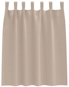 vidaXL Κουρτίνες με κουρτίνες 2 pcs Taupe 140x140cm Πολυεστέρας