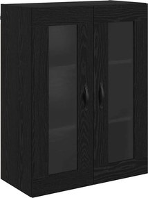 vidaXL Highboard Λευκός και Μαύρος Δρυς 69,5 x 34 x 180 εκ.