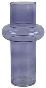 Βάζο Γυάλινο 013.787889 17x31cm Blue Glass