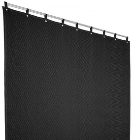 VEVOR Sound Dampening Blanket, 96&quot; x 80&quot;, Extra Large Studio Grommeted Soundproof Blanket with Grommets, Light Blocker for Door Acoustic Noise Blocking Blanket Studio Sound Absorption Sheet, Black