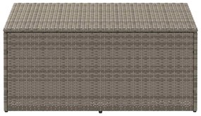 vidaXL κουτί αποθήκευσης κήπου γκρι 110x50x58 cm Poly Rattan